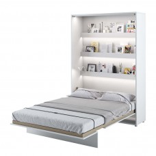 Sienas gulta 140 BED CONCEPT BC-01, balts glancēts